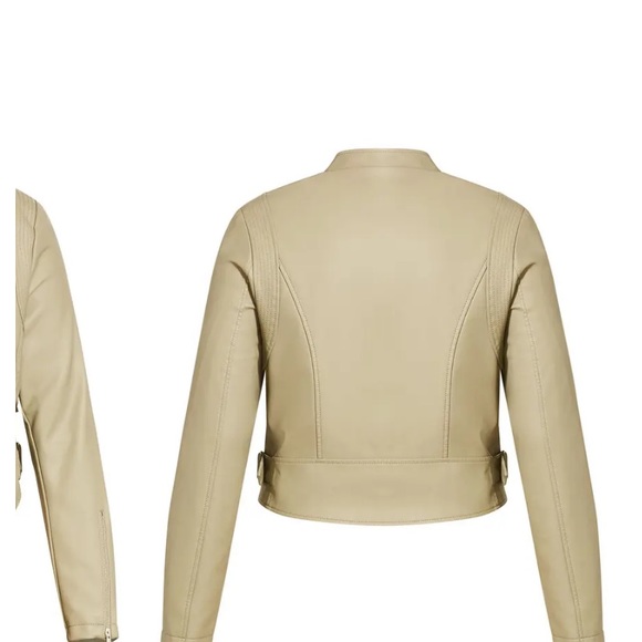 City Chic Jackets & Blazers - Crop Faux Leather Biker Jacket
CITY CHIC size L in Winter Pear (color)